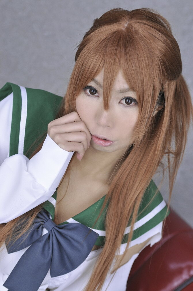 [Cosplay] 2013.04.09  Big boobs Saya Takagi 性感制服诱惑